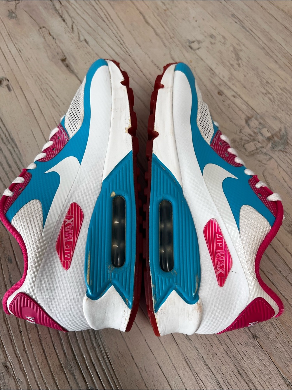 Nike Air Max 90 NikeiD Custom “Angela” Sneakers 488034-991 Women’s 9.5 Rare - Picture 3 of 14